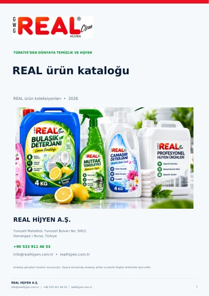 REAL ürün kataloğu